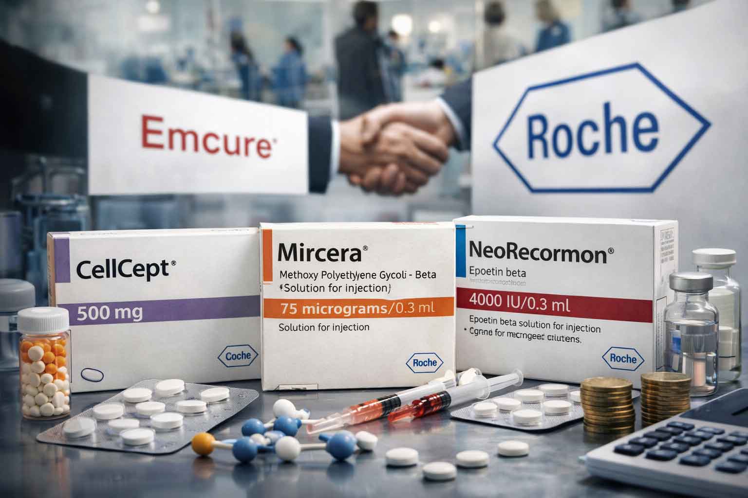 Emcure Pharma Signs Pact to Distribute Roche’s Nephrology and Transplant Drugs in India