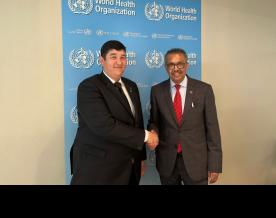 Turkmenistan’s health minister meets the Director General of WHO in Geneva