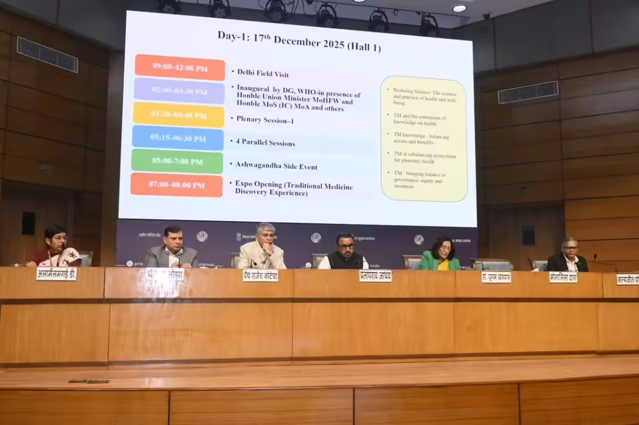 India to Co-Host Second WHO Global Summit on Traditional Medicine in New Delhi