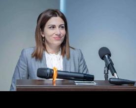 Anahit Avanesyan discusses the cases of targeting ambulances at the 76th World Health Assembly in Geneva