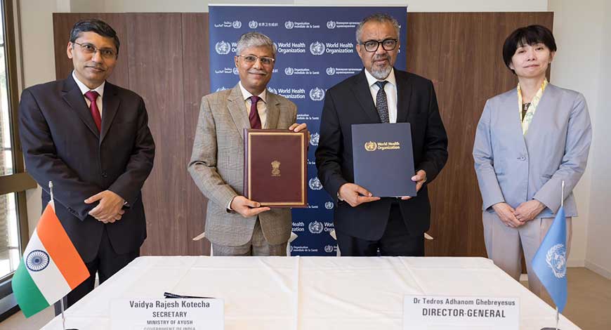 India partners with WHO to mainstream Ayush globally through agreement on traditional medicine interventions